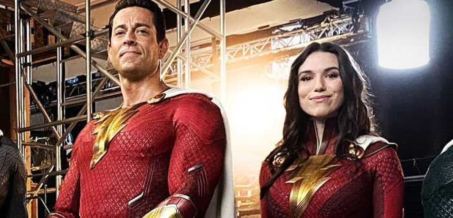 New SHAZAM: FURY OF THE GODS Set Photos Find Zachary Levi's Hero In A Battle-Damaged Costume