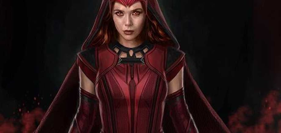 New WANDAVISION Concept Art Spotlights Elizabeth Olsen's Scarlet Witch In A Hooded Costume