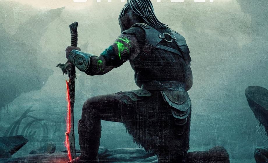 PREDATOR: BADLANDS - Elle Fanning's Battle-Damaged Thia Hitches A Ride On New SDCC Poster