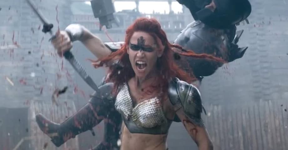 RED SONJA Star Matilda Lutz Dons Classic Chain-Mail Bikini In New BTS Photo And Featurette