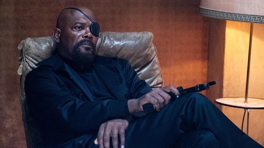 SECRET INVASION Star Samuel L. Jackson Teases Nick Fury Return...But What Exactly Is He Shooting?