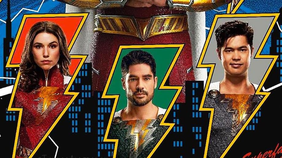 SHAZAM! FURY OF THE GODS Promo Posters Tease The Shazam Family's Electrifying Powers