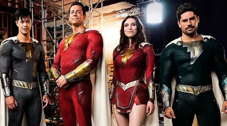 SHAZAM: FURY OF THE GODS Set Photos Find The Wizard Alongside Members Of The Shazam Family