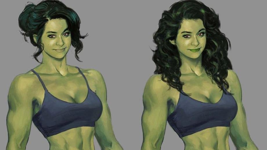 SHE-HULK: ATTORNEY AT LAW Concept Art Reveals Alternate Costume And K.E.V.I.N. Designs Along With Emo Skaar