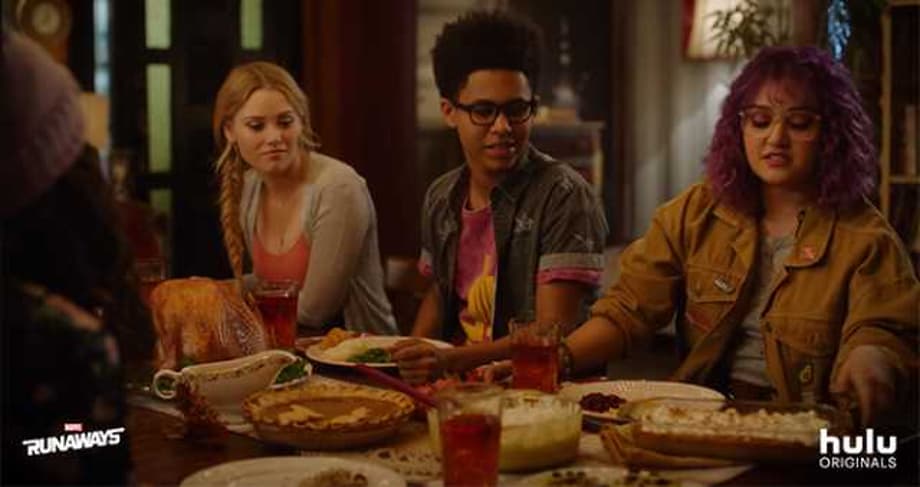 Spend This Thanksgiving With The RUNAWAYS in This New Promo From Hulu And Marvel