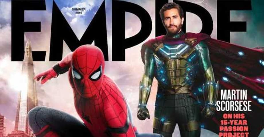 SPIDER-MAN: FAR FROM HOME - Spidey Stands With Mysterio On Empire's Newsstand Cover