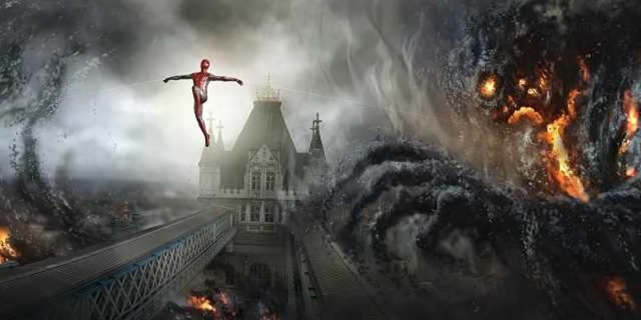 SPIDER-MAN: FAR FROM HOME Concept Art Reveals More Crazy Illusions And Alternate Takes On The Final Battle