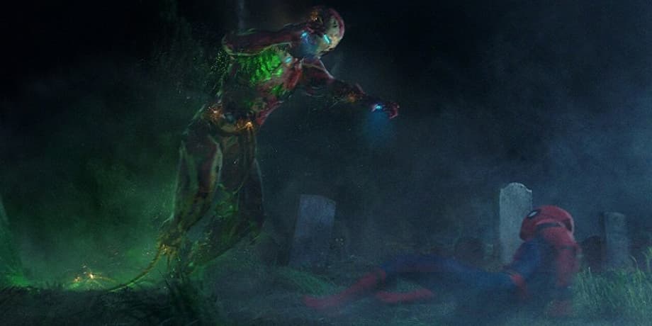 SPIDER-MAN: FAR FROM HOME Concept Art Reveals Terrifying Alternate Takes On The Zombie Iron Man