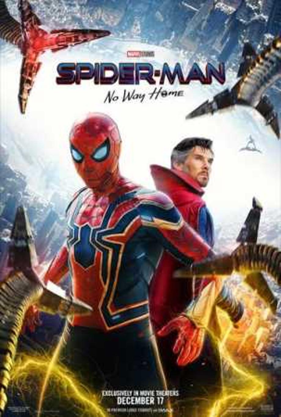 SPIDER-MAN: NO WAY HOME plummets 84%; the biggest drop for a comic book film on record.