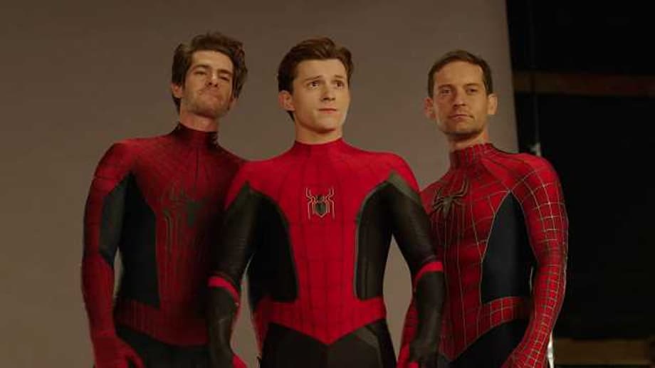 SPIDER-MAN: NO WAY HOME Special Features Teaser Reveals More Of The Spider-Men, Bloopers, And BTS Footage