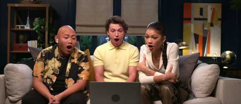 SPIDER-MAN: NO WAY HOME Stars Tom Holland, Zendaya & Jacob Batalon React To The New Trailer