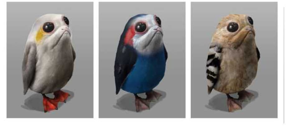 SPOILERS: STAR WARS: THE LAST JEDI Concept Art Features Multicolored Porgs, Bald Kylo Ren And More