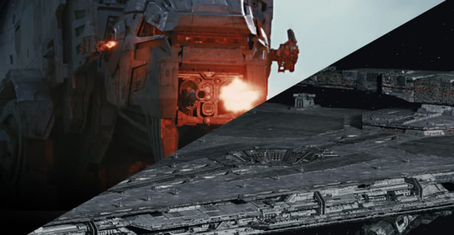 STAR WARS: THE LAST JEDI First Order Dreadnought Warship And AT-M6 Walker Officially Revealed