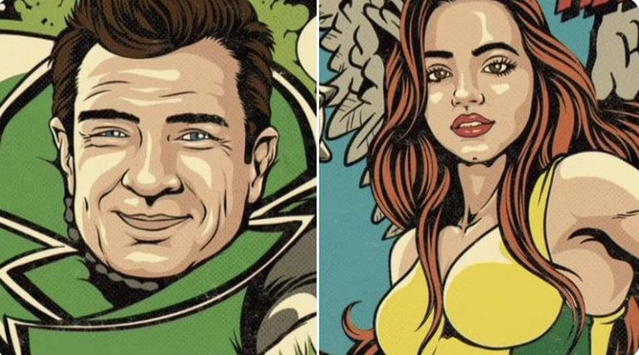 SUPERMAN: LEGACY Director Shares Art Depicting Isabela Merced As Hawkgirl & Nathan Fillion As Green Lantern