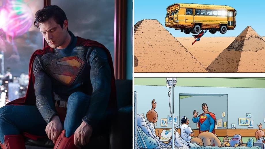 SUPERMAN Set Photo Recreates A Touching Moment From DC Comics' ALL-STAR SUPERMAN