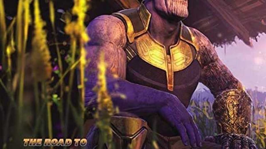 Thanos Smiles On The Cover Of The ROAD TO MARVEL'S AVENGERS: ENDGAME Artbook