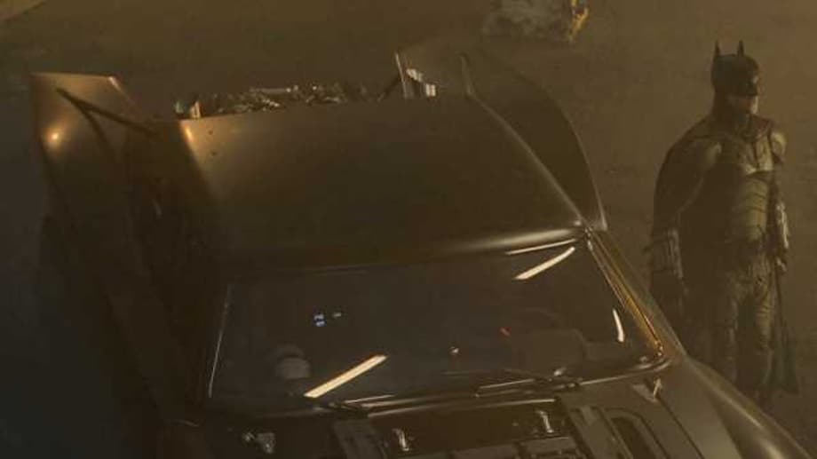 THE BATMAN: Leaked Merchandise Reveals A New Look At The Batmobile And A (Blurry) Shot Of The Dark Knight