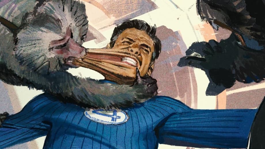 THE FANTASTIC FOUR: FIRST STEPS Concept Art Reveals Mister Fantastic's Cut Fight With Red Ghost's Super-Apes