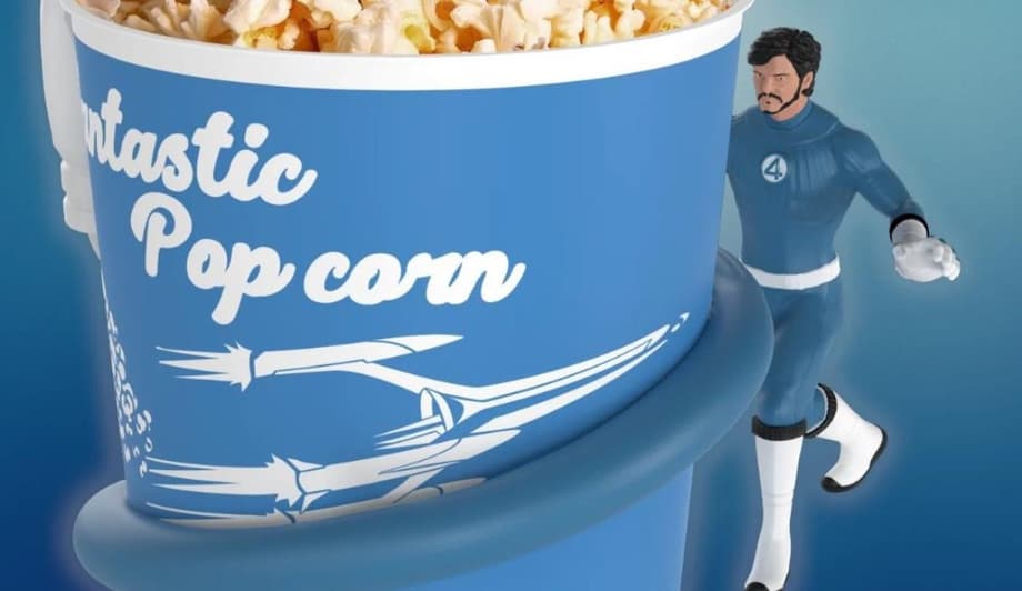 THE FANTASTIC FOUR: Reed Richards Stretches His Arm (We Hope It's His Arm) Around Latest Popcorn Bucket