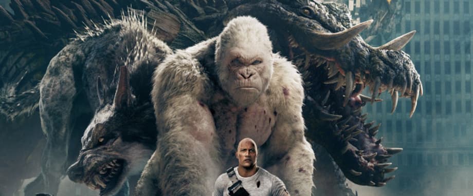 The Rock Meets His Match In A Monstrous New International Poster For RAMPAGE