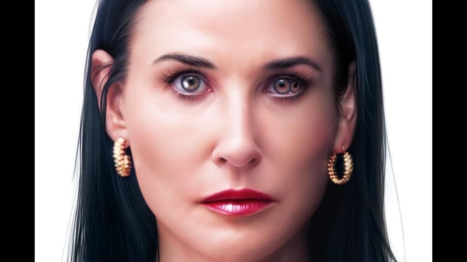 THE SUBSTANCE Star Demi Moore Shares NSFW Elizabeth Sparkle Transformation Photos - SPOILERS