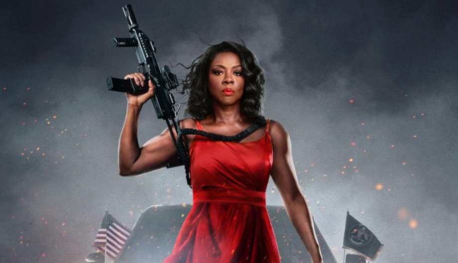 THE SUICIDE SQUAD Star Viola Davis Is A Very Well-Armed POTUS On First Poster For G20