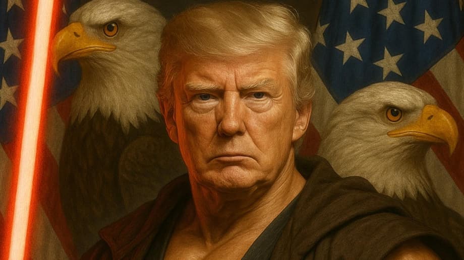 The White House Celebrates STAR WARS DAY With Image Depicting President Donald Trump As A Sith Lord