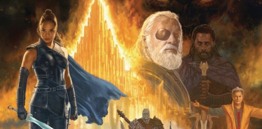 THOR: RAGNAROK Art Of The Movie Cover Revealed In Full; New Look At Chris Hemsworth's God Of Thunder