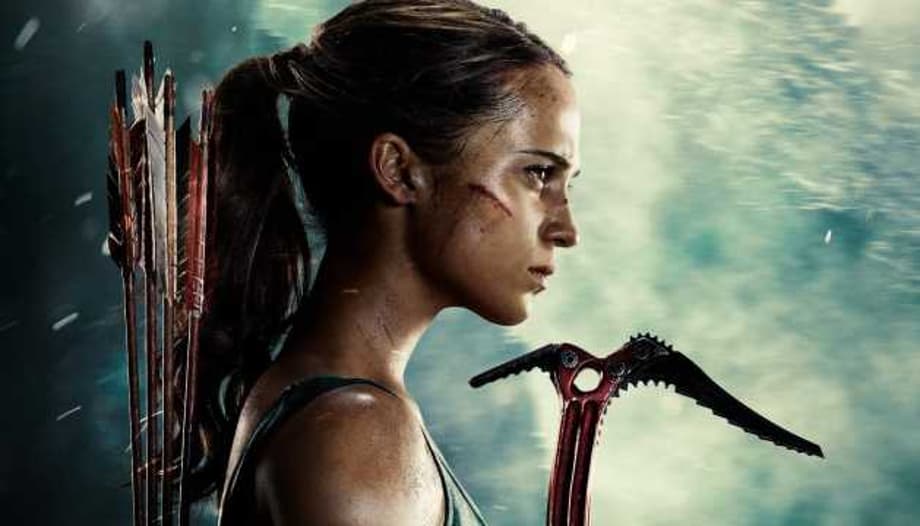 TOMB RAIDER Reboot Posters Find Alicia Vikander's Battle-Damaged Lara Croft Geared-Up Action