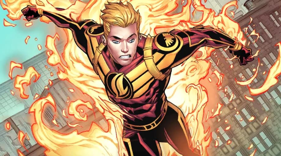 VisionQuest D23 Display Reveals First Look At A Mysterious Fiery Figure - Is This Jim Hammond?