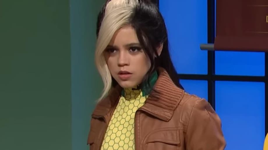 WEDNESDAY Star Jenna Ortega Transformed Into X-MEN's Rogue For Memorable SATURDAY NIGHT LIVE Sketch