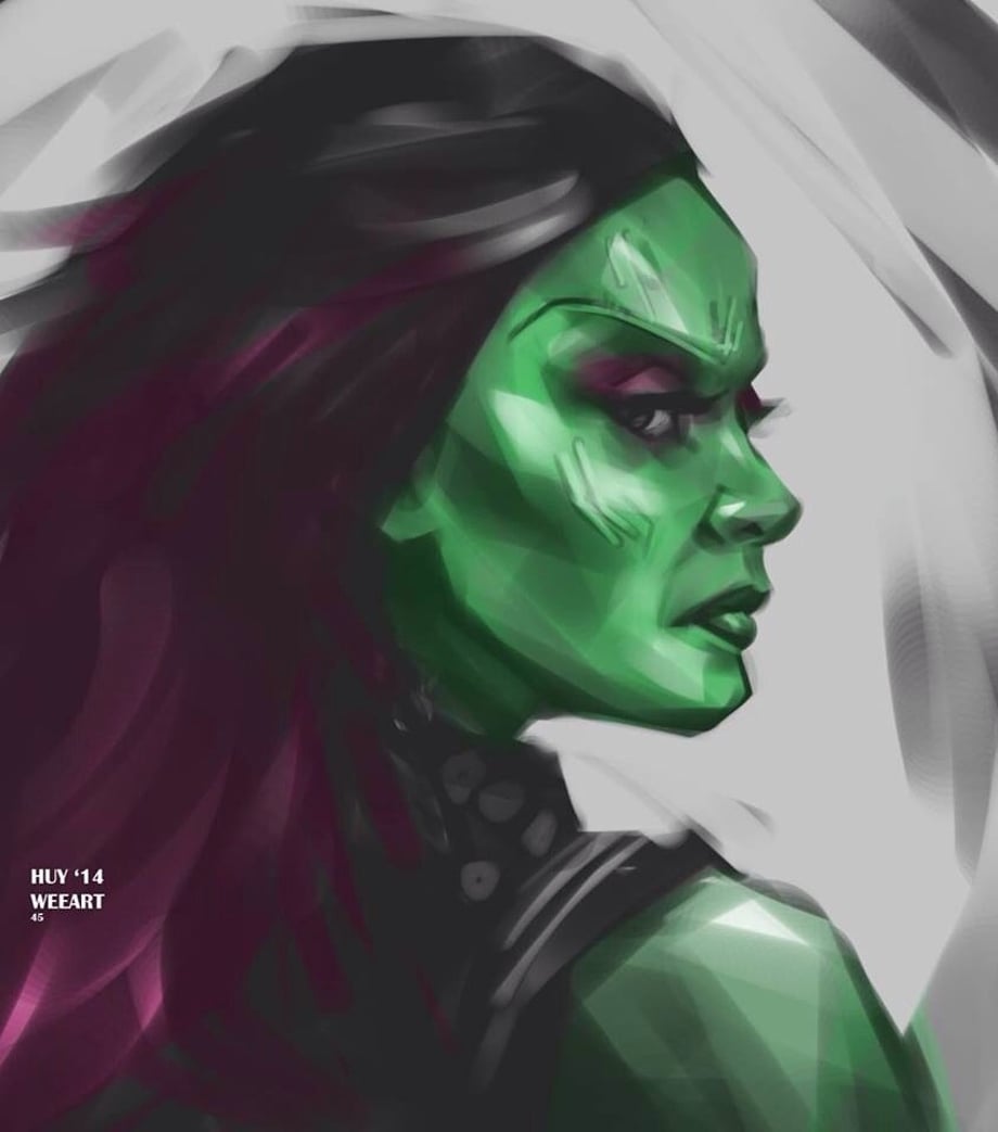 Gamora sketch!! She’s tough, sexy and green!! I think Zoe did a great job as the assassin. Cheers, thanks for looking!