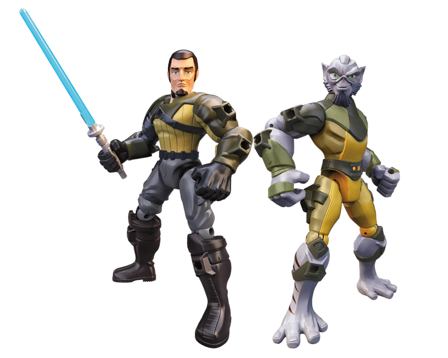 KANAN and ZEB from the STAR WARS: REBELS HERO MASHERS 2015 'Age of Ultron' Product Line