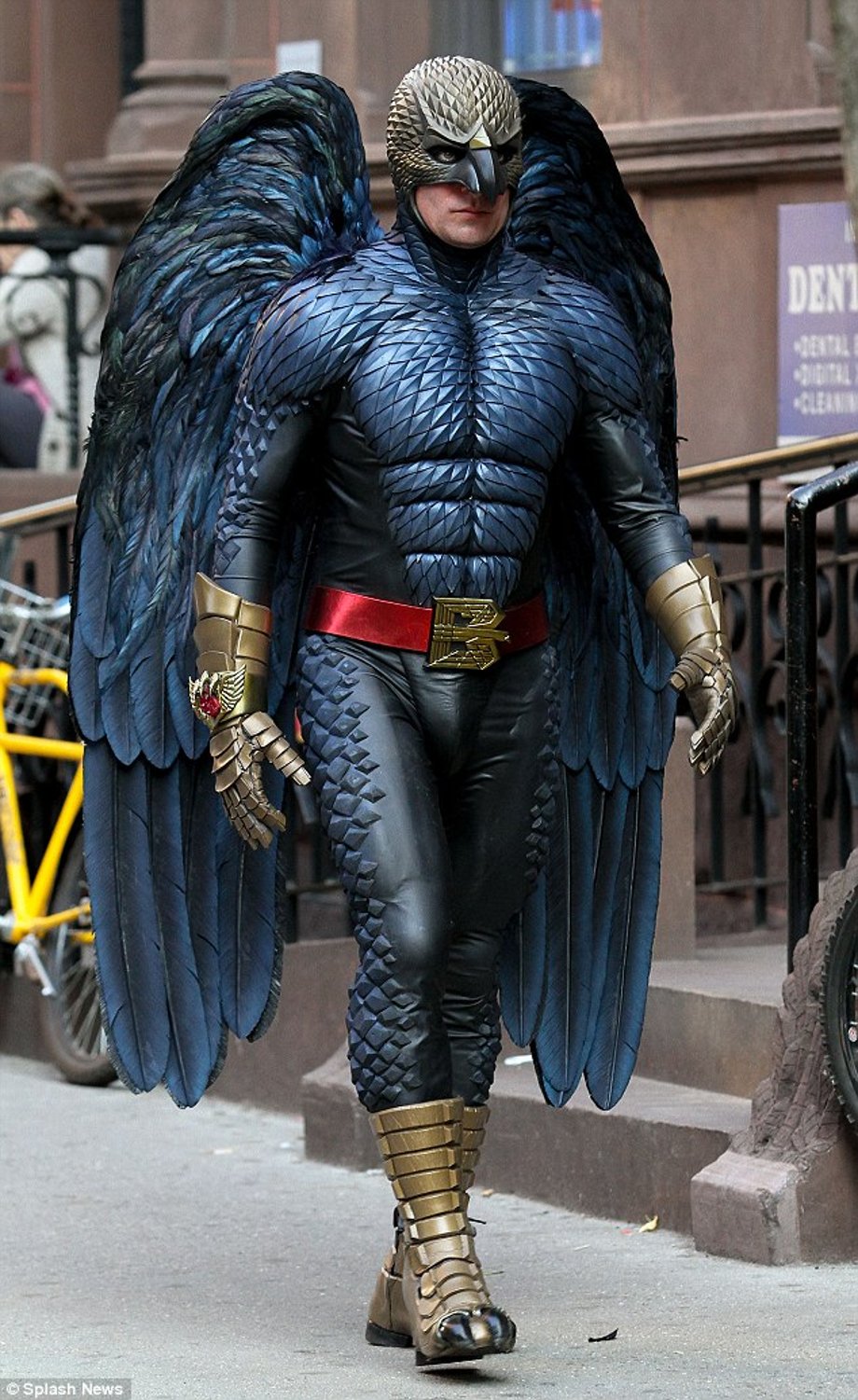 Is it a bird... Is it a ...actually, it's kind of a bird: The film features a superhero who takes inspiration from birds