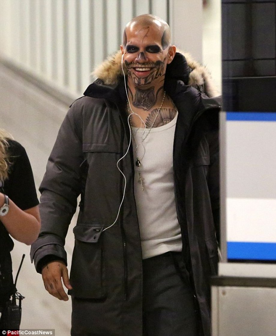 Coming soon: The cast for the ensemble comic book blockbuster have been hard at work filming in Toronto ahead of it's August 2016 release. Seen above is Jay Hernendez as El Diablo