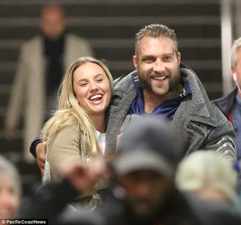 Next big thing: A bruised up Jai Courtney was seen as Captain Boomerang on the set of Suicide Squad on Monday