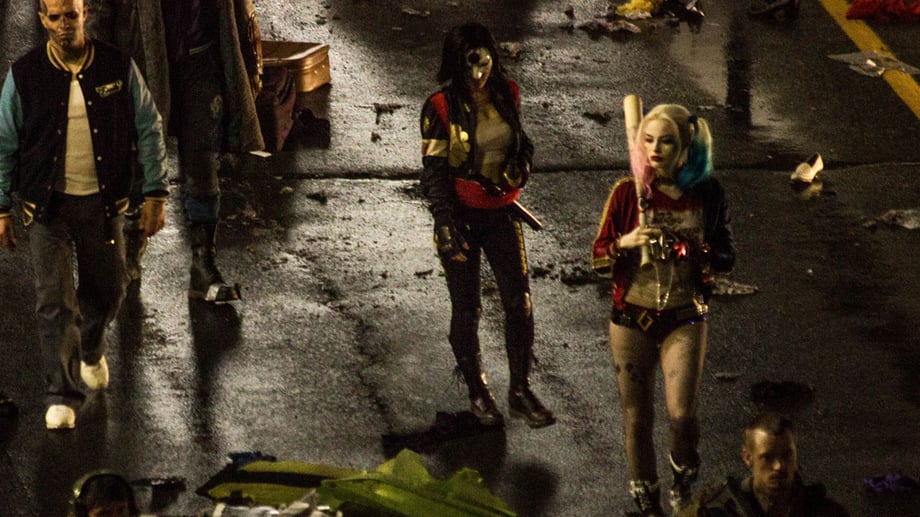 Suicide Squad Set Photo (Katana, Margot Robbie, Harley Quinn)