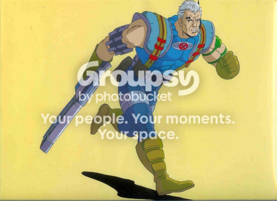 cable x-men animation cel Pictures, Images and Photos