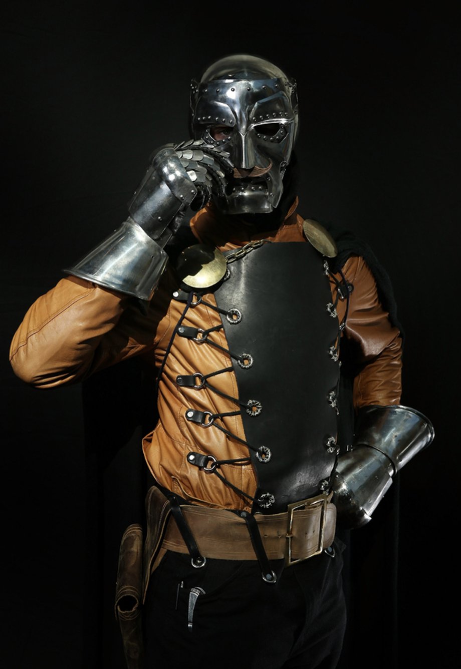 NEW YORK, NY - OCTOBER 12: Comic Con attendee Chris Menges poses as Dr Doom during the 2014 New York Comic Con at Jacob Javitz Center on October 12, 2014 in New York City. (Photo by Neilson Barnard/Getty Images)