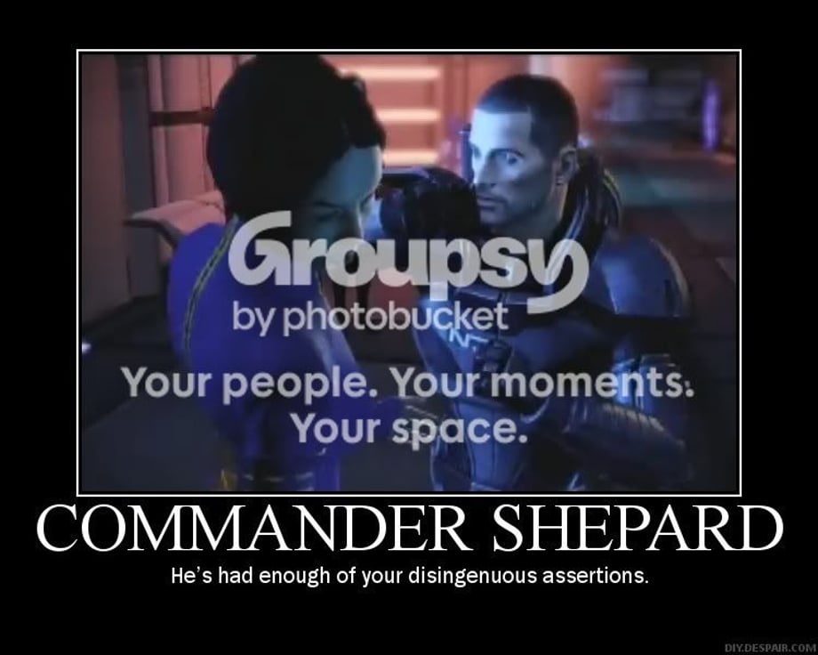 Commander Shepard Demotivator Pictures, Images and Photos