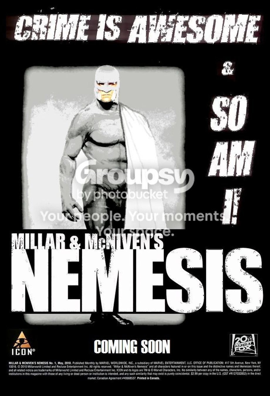 Millar and McNivens Nemesis Movie Poster01 By EditNinja