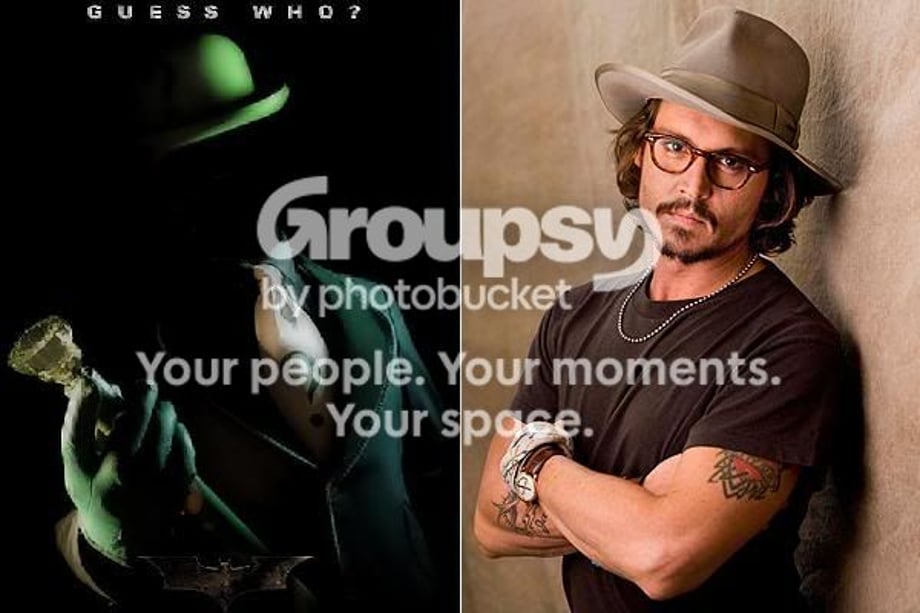 Johnny Depp as the Riddler