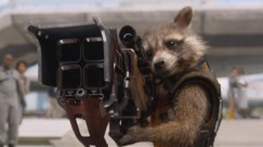 Rocket and his BFG (Big Friggin Gun)
