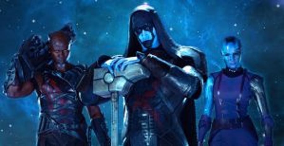 Korath (Djimon Honsou), Ronan (Lee Pace), Nebula (Karen Gillan)
