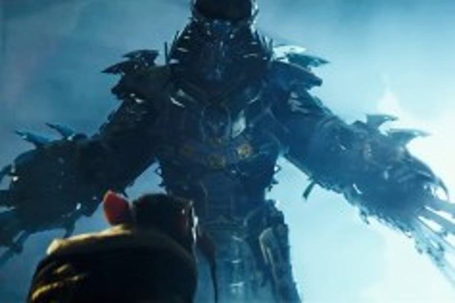The Shredder and Splinter facing off!