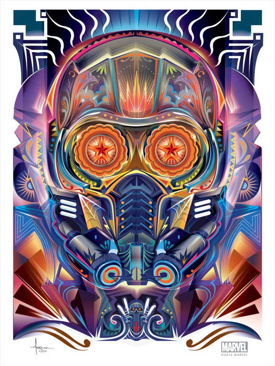 Orlando Arocena Guardians of the Galaxy Dia De Los Muertos Vector Art