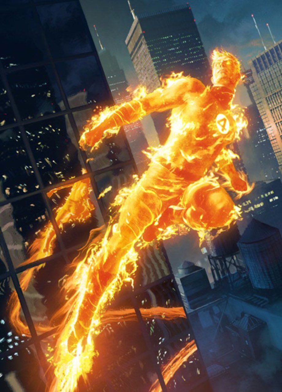 Image result for human torch flying art