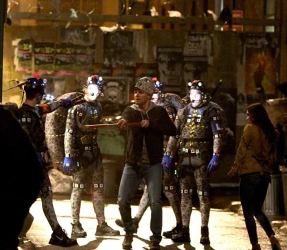 The Ninja Turtles 2 | Photos of Stephen Amell as Casey Jones set