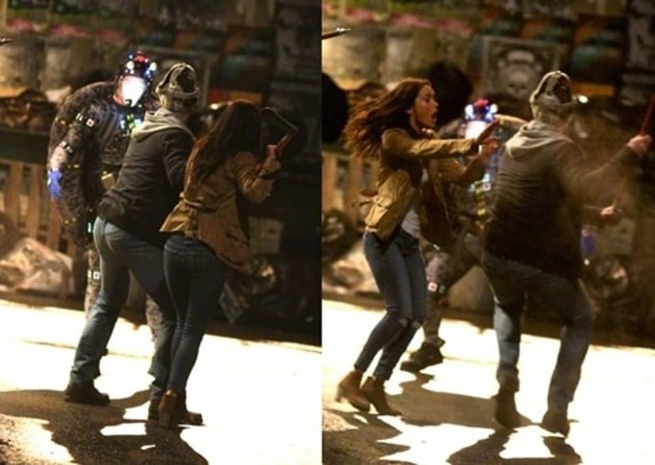 The Ninja Turtles 2 | Photos of Stephen Amell as Casey Jones set