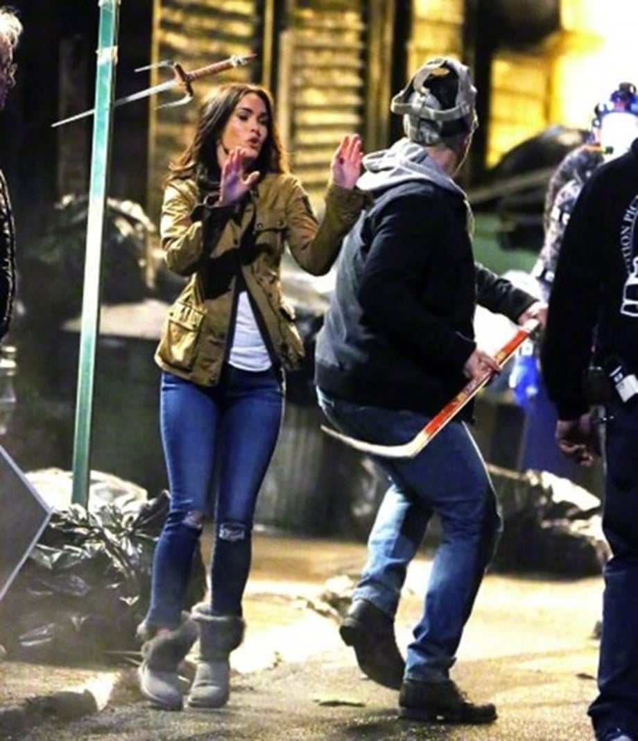 The Ninja Turtles 2 | Photos of Stephen Amell as Casey Jones set